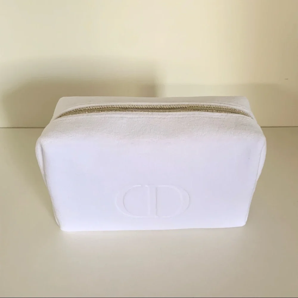 NEW Dior furry zippy pouch